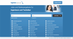 Desktop Screenshot of ingenieur-jobs.de