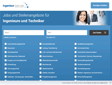 Tablet Screenshot of ingenieur-jobs.de